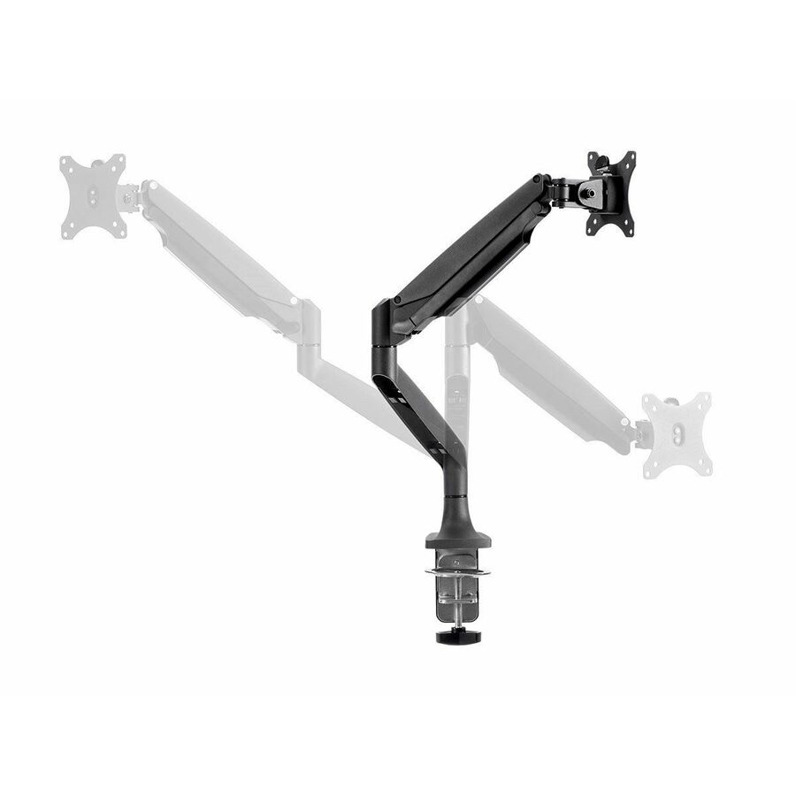 Monoprice Workstream 15526 Mounting Arm for Monitor, TV - Black - Landscape/Portrait
