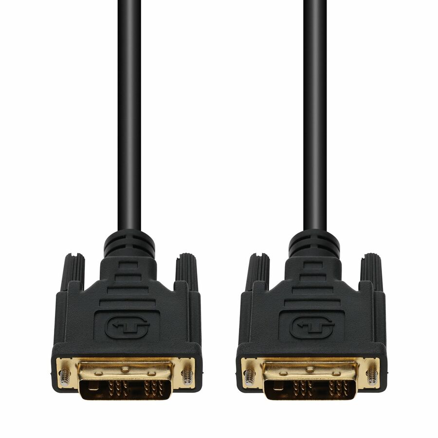 AddOn 15ft DVI-D Single Link-18+1 pin (Male) to DVI-D Single Link-18+1 pin (Male) Black Cable, 1080P 60Hz