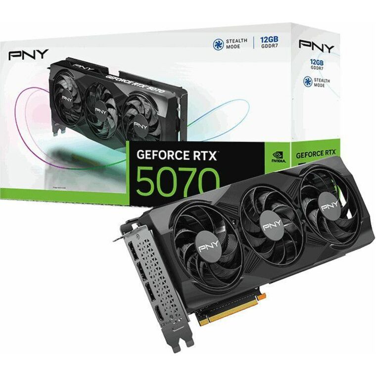 PNY NVIDIA GeForce RTX 5070 Graphic Card - 12 GB GDDR7 - Full-height
