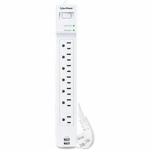 CyberPower P704URC1 Home and Office 7 - Outlet Surge Protector with 2000 J Surge Suppression