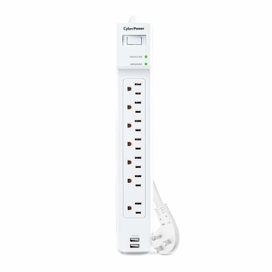 CyberPower P704URC1 Home and Office 7 - Outlet Surge Protector with 2000 J Surge Suppression