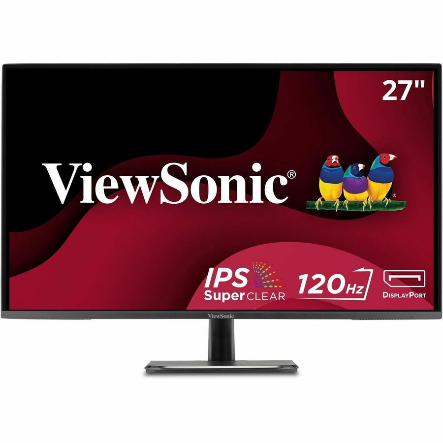 ViewSonic VA2756A-MHD 27 Inch 1080p Monitor, IPS Display with 120Hz for Enhanced Home and Office Productivity, Eye Care Technology, HDMI, DisplayPort, and VGA Inputs