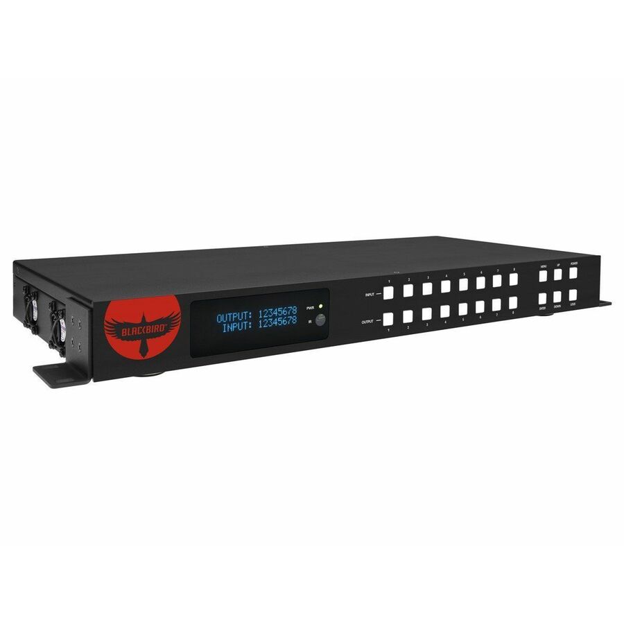 Monoprice Blackbird Pro-Series 4K60 8x8 Video Matrix, YUV 4:4:4, IR remote, Dolby TrueHD, DTS-HD Master Audio