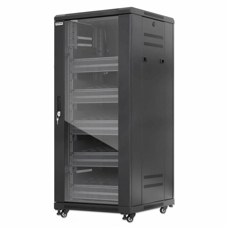 Intellinet Pro Line Network Cabinet with Integrated Fans, 27U