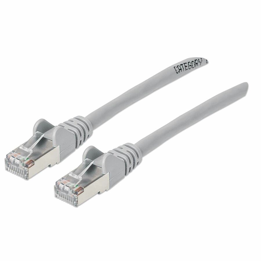 Intellinet Cat6a S/FTP Network Patch Cable, 7 ft., Gray