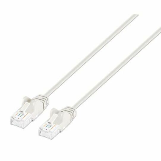 Intellinet Cat6a U/UTP Slim Network Patch Cable, 5 ft., White