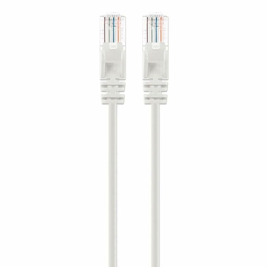 Intellinet Cat6a U/UTP Slim Network Patch Cable, 10 ft., White