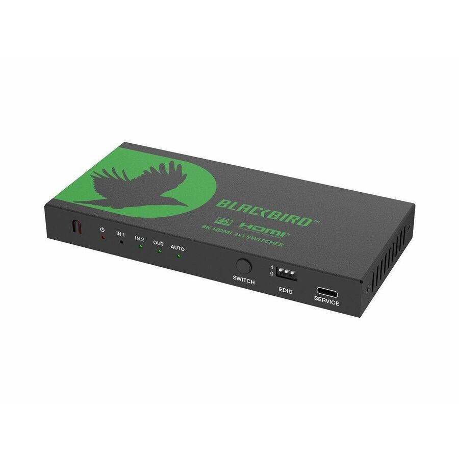 Monoprice Blackbird 8K60 2x1 Video Switcher with HDMI plus Audio Extraction, IR Remote Control