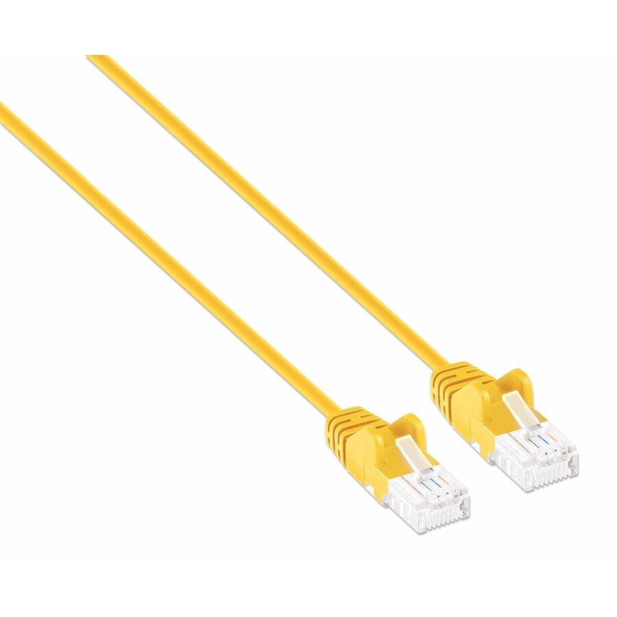 Intellinet Cat6 U/UTP Slim Network Patch Cable, 5 ft., Yellow
