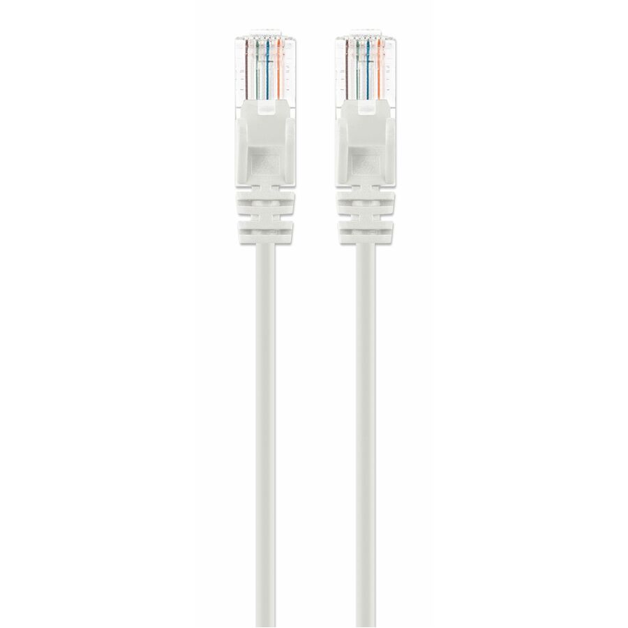 Intellinet Cat6 U/UTP Slim Network Patch Cable, 5 ft., White