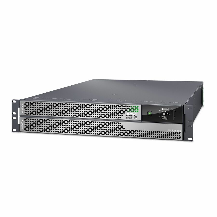 APC Smart-UPS Ultra On-Line, 5000VA, Lithium-ion, Rack/Tower 2U, 208V, 2 L6-20R + 2 L6-30R NEMA outlets, Network Card, Extended runtime, W/rail kit