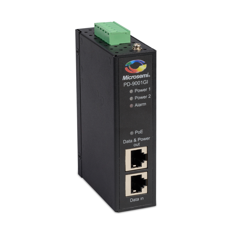 Microchip 1-Port Industrial PoE Midspan, 30 W