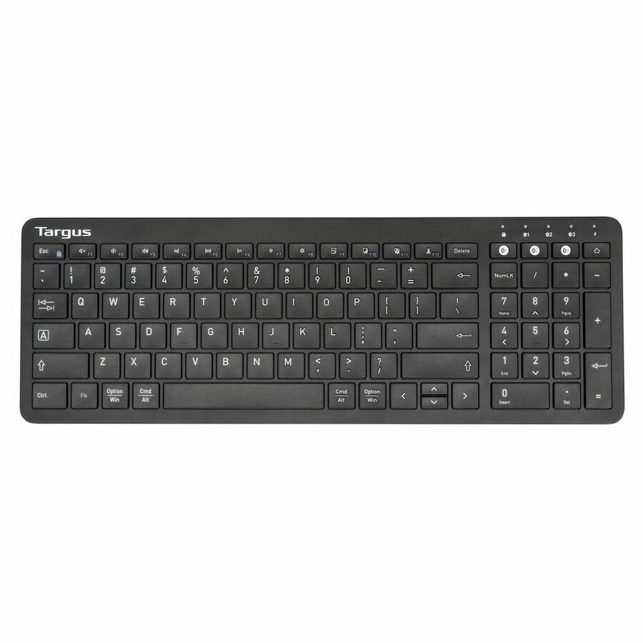 Targus Midsize Multi-Device Bluetooth Antimicrobial Keyboard, Black