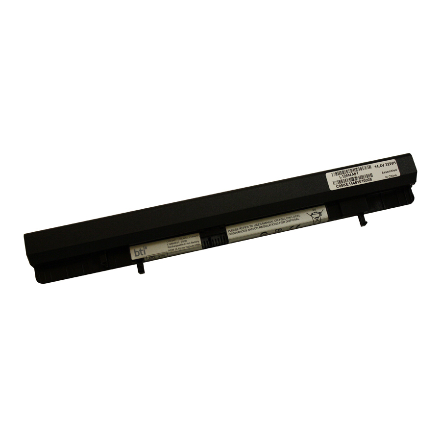 BTI L12M4A01-BTI 14.4V 32WHR LI-ION BATTERY 121500165, L12L4K51, L12S4A01, S500, 121500166, L12M4A01, L12S4E51, 121500168, L12M4E51, L12S4F01, L12L4A01, L12M4K51, L12S4K51 IDEAPAD FLEX 14, FLEX 14M, FLEX 15, FLEX 15M, S500 TOUCH, S500 SERIES, S500 TOUCH SERIES
