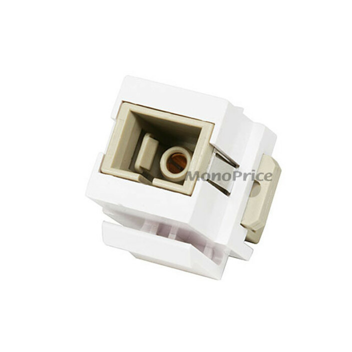 Monoprice Keystone Jack - Modular SC (White)