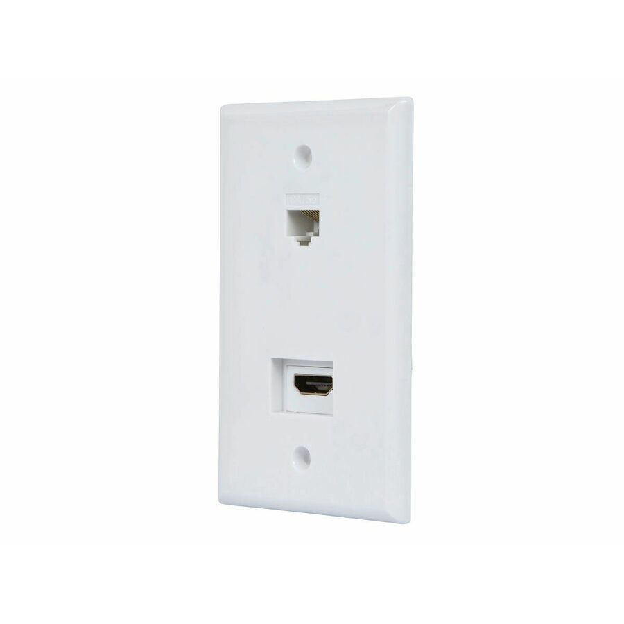 Monoprice Recessed HDMI Wall Plate, with 1* HDMI F/F Adapter & 1*RJ45 Cat5e Coupler