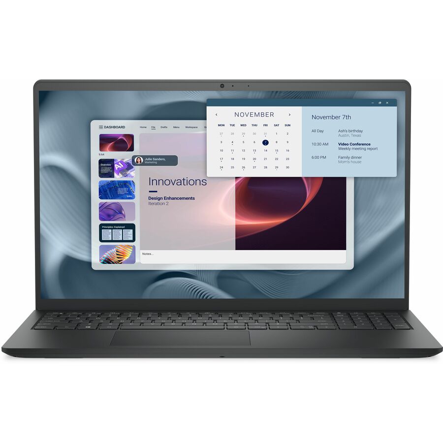 Dell Pro 15 Essential PV15250 15.6" Notebook - Full HD - 120 Hz - Intel Core i7 13th Gen i7-1355U - 16 GB - 512 GB SSD - English (US) Keyboard - Carbon Black