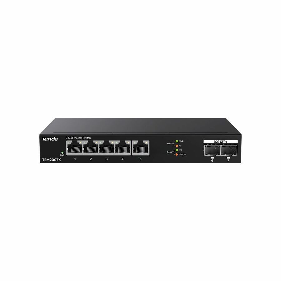 Tenda 5-Port 2.5G Ethernet Switch With 2*10G SFP + Slots