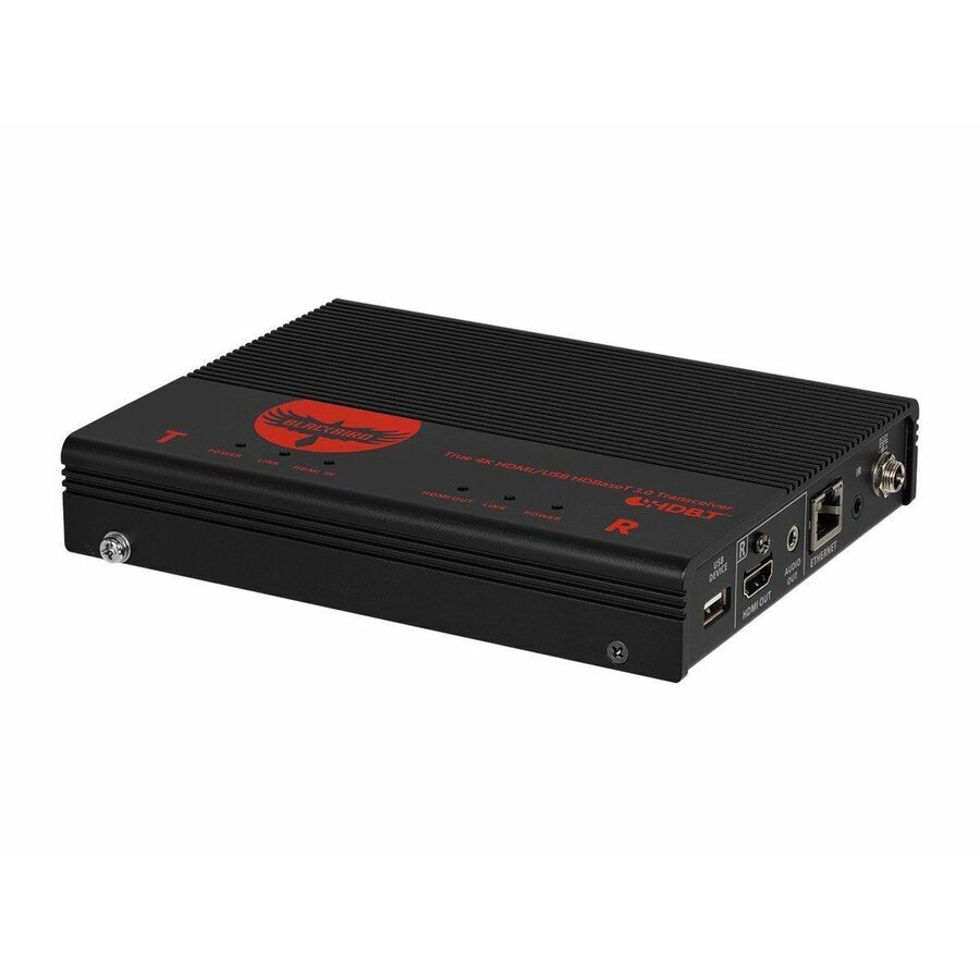 Monoprice Blackbird True 4K HDMI USB HDBaseT 3.0 Transceiver [TAA] Over Single Cat6a, Up To 100m (328ft) HDCP 2.2