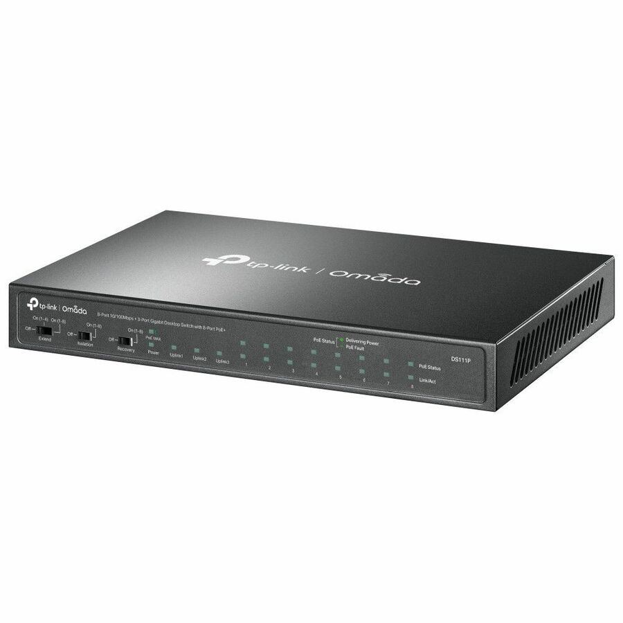 Omada Omada 8-Port 10/100Mbps + 3-Port Gigabit Desktop Switch with 8-Port PoE+