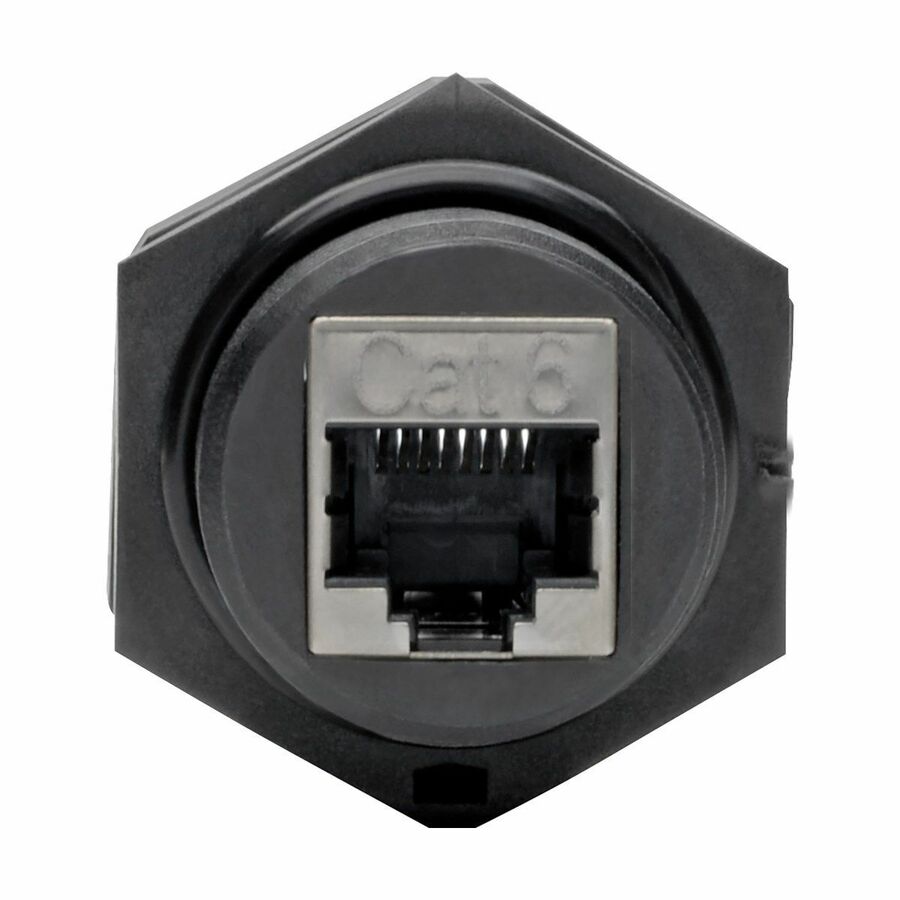 Tripp Lite by Eaton RJ45 Bulkhead Coupler for Cat5/Cat6 Female to Female Shielded Industrial Dust Cap - IP68 TAA