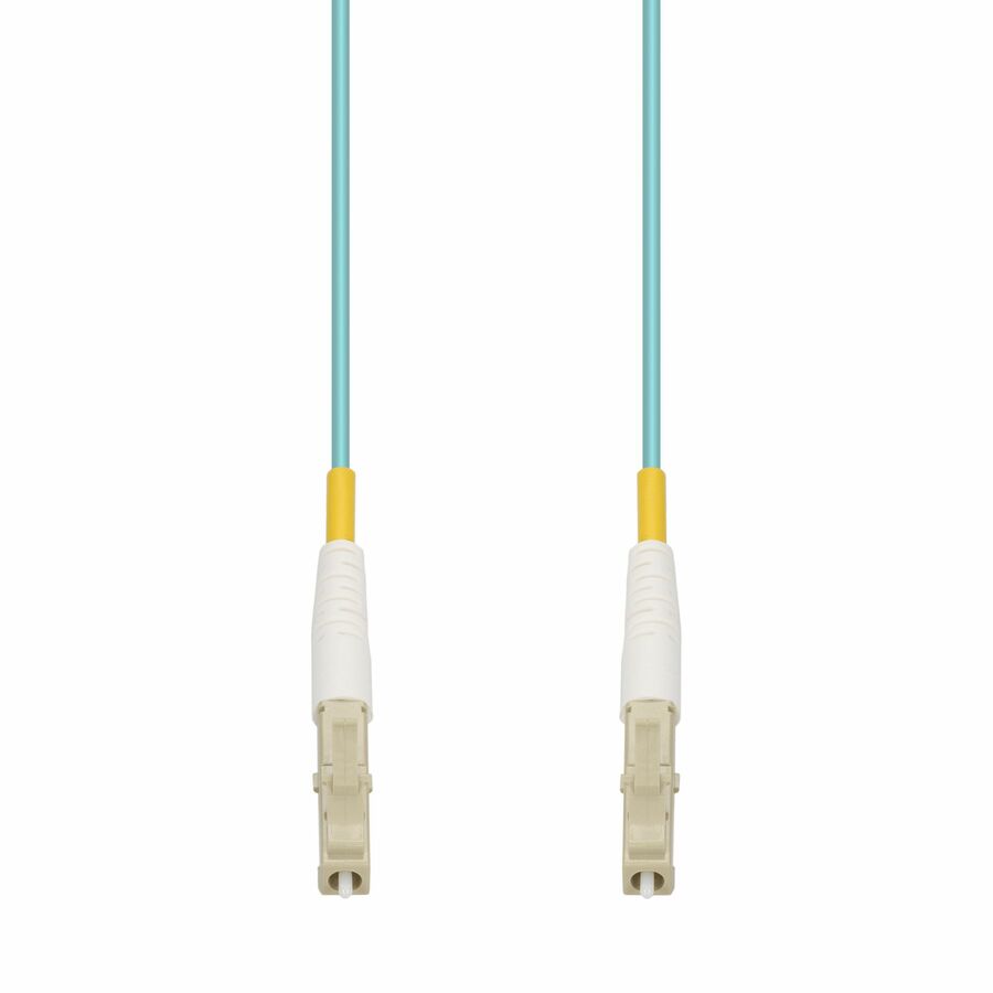 AddOn 2m LC to LC Aqua OM4 Simplex OFNR (Riser-Rated) Fiber Patch Cable