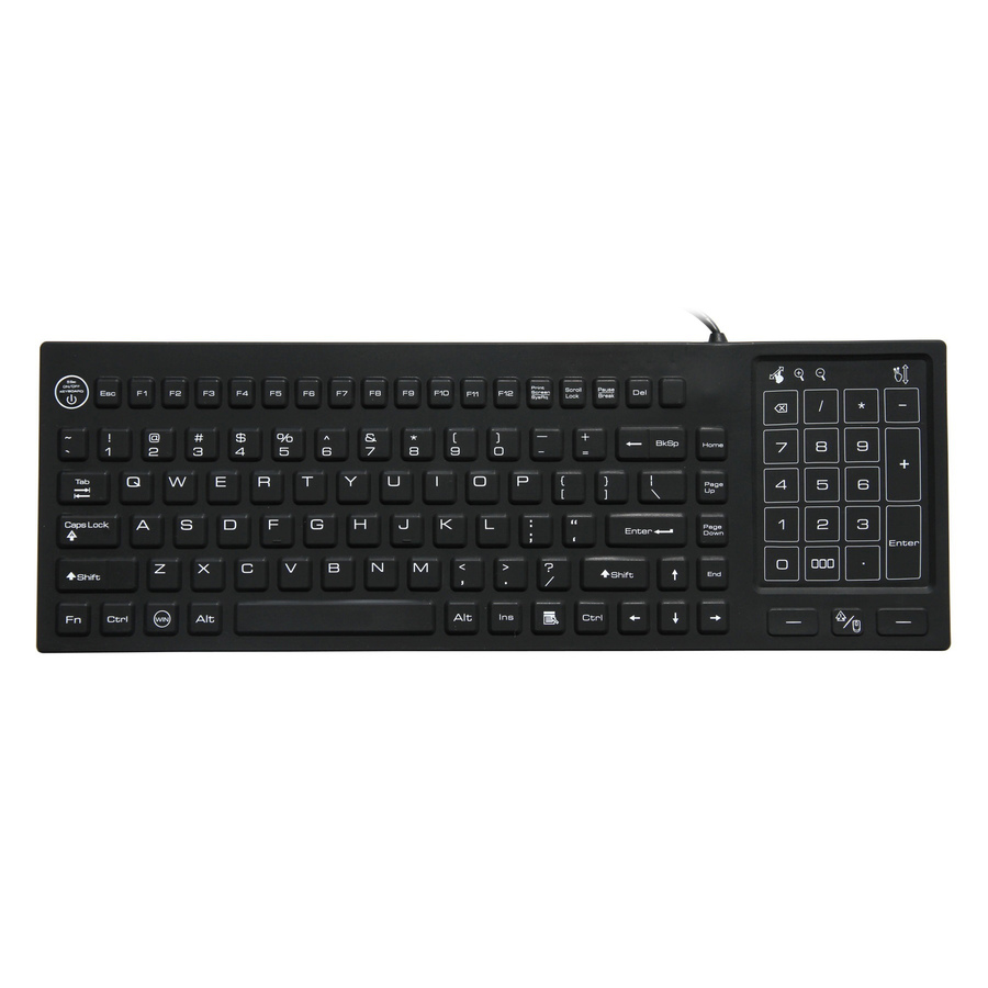 DSI WATERPROOF IP68 KEYBOARD WITH TRACK PAD/NUMBER PAD LED BACKLIT