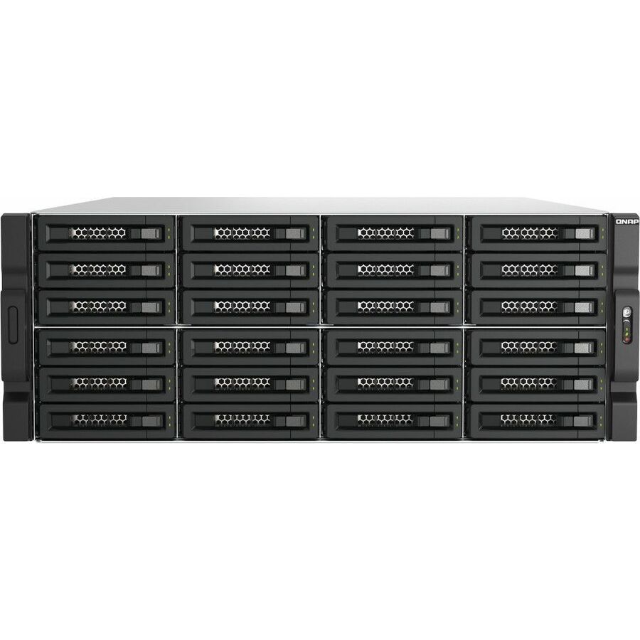 QNAP TL-R2400PES-RP Drive Enclosure SATA/600, SATA/300 - Mini-SAS HD Host Interface - 4U Rack-mountable