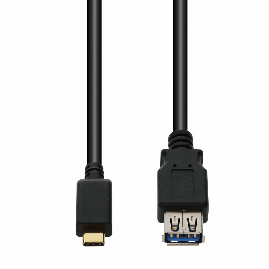 AddOn 8in USB C 3.0 (Male) to USB A 3.0 (Female) Black Adapter, 5Gbps