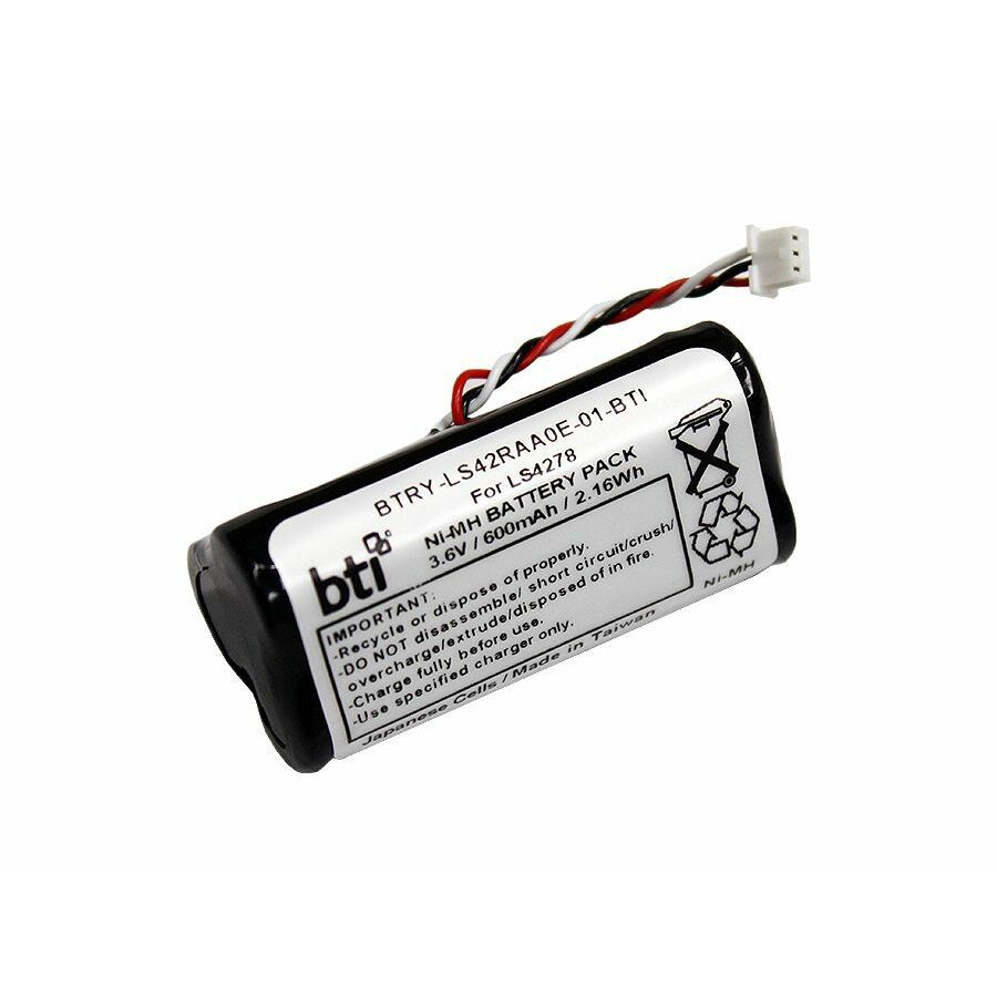 BTI BTRY-LS42RAA0E-01-BTI 3.6V 600MAH 2.16WH NiMH SCANNER BATTERY FOR ZEBRA