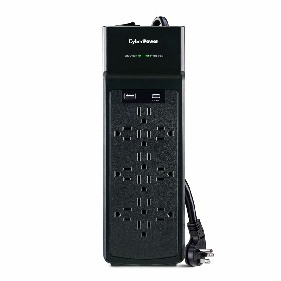 CyberPower CSP1206UC Home and Office 12 - Outlet Surge Protector with 3000 J Surge Suppression