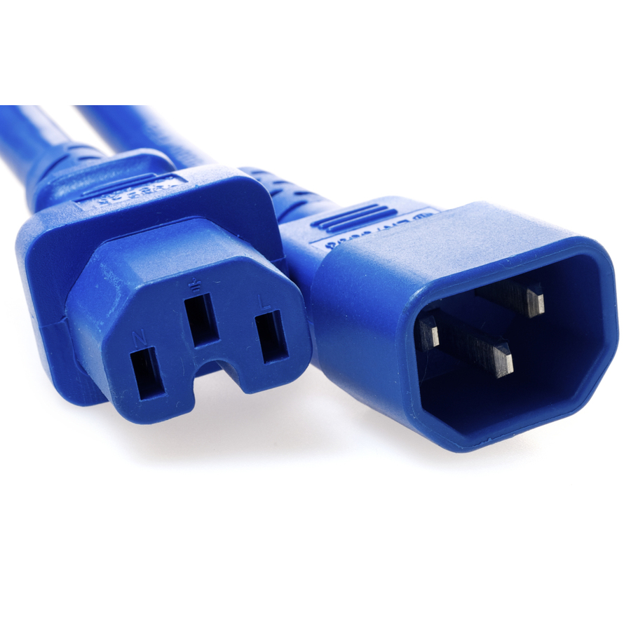 Unirise 2ft Blue Power Cord C14-C15