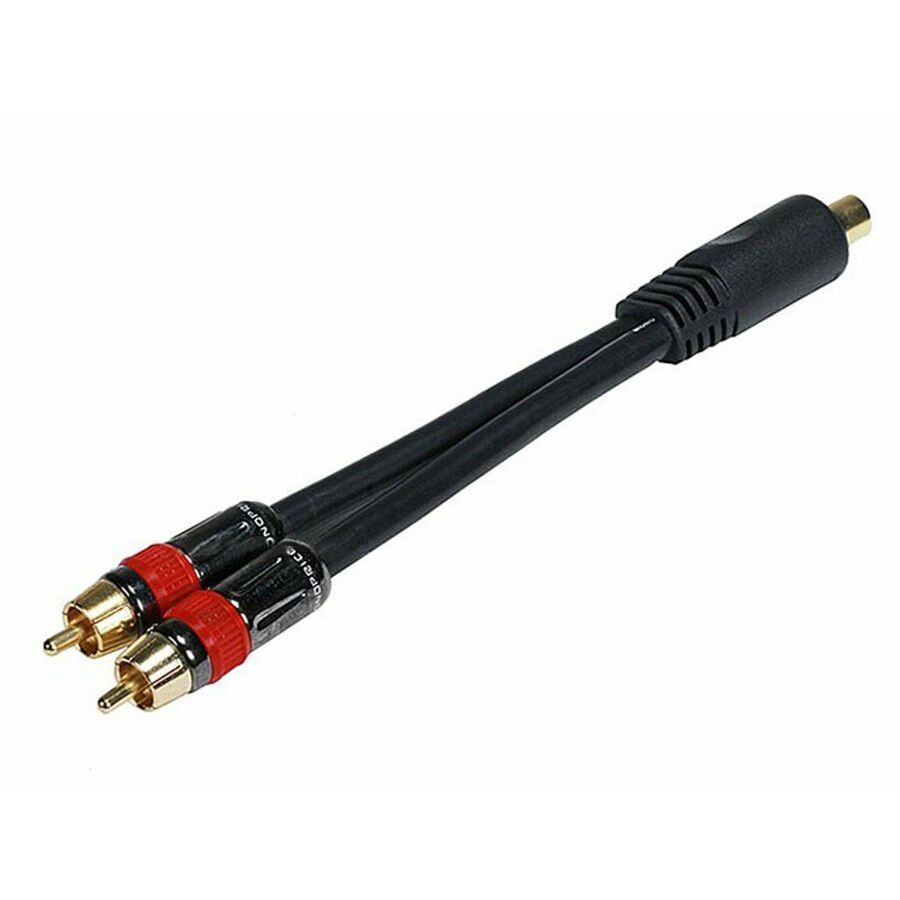 Monoprice 6in RCA Female to 2x RCA Male Digital Coaxial Splitter Adapter