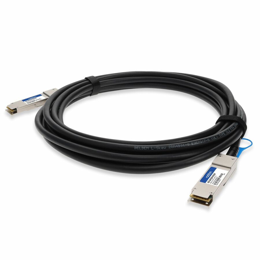 AddOn HP® JG327A to Palo Alto Networks® PAN-QSFP-DAC-3M Compatible TAA Compliant 40GBase-CU QSFP+ to QSFP+ Direct Attach Cable (Passive Twinax, 3m)