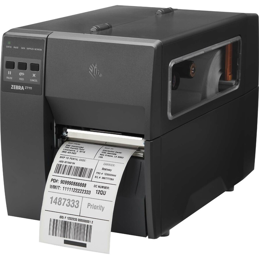 Zebra ZT111 Desktop Direct Thermal Printer - Monochrome - Label Print - Fast Ethernet - USB - USB Host - Serial - Bluetooth - US