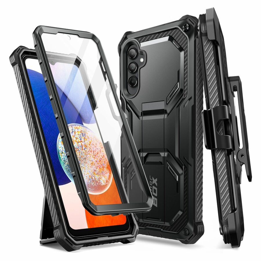 i-Blason Armorbox Carrying Case (Holster) Samsung Galaxy A14, Galaxy A14 5G Smartphone - Black