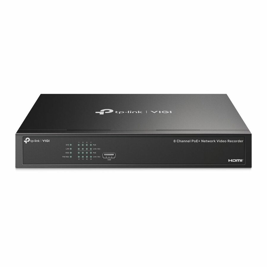 TP Link VIGI NVR1008H-8MP - VIGI 8 Channel PoE Network Video Recorder