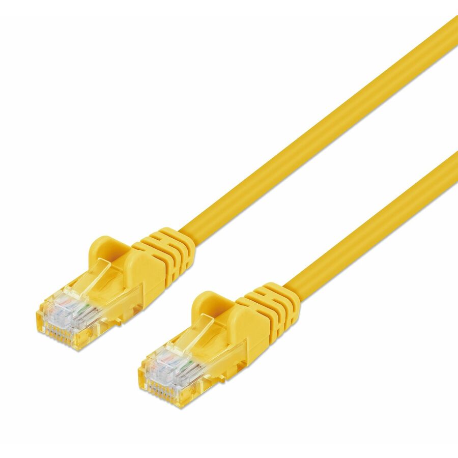 IC INTRACOM Cat6 U/UTP Slim Network Patch Cable, 10 ft., Yellow