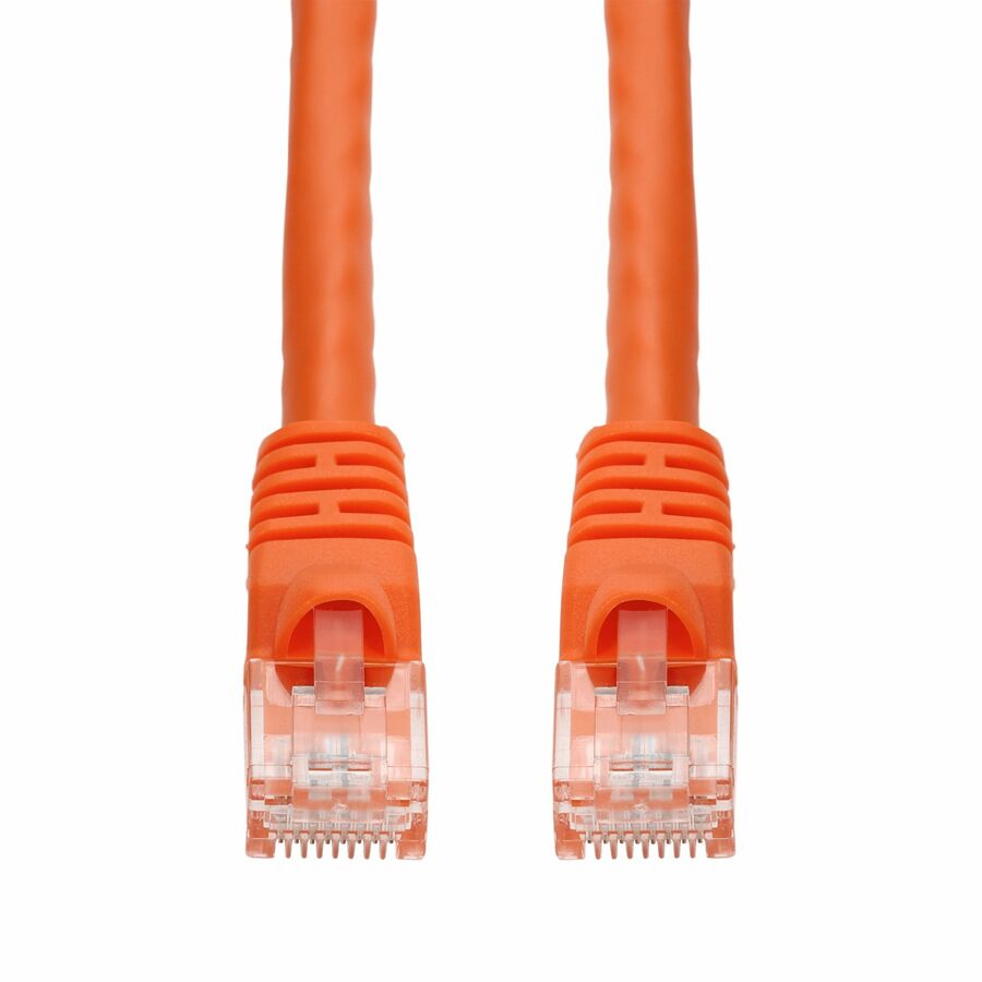 AddOn 6in Orange CAT 6 PVC Ethernet Cable Snagless Bubble Boot RJ-45 M/M