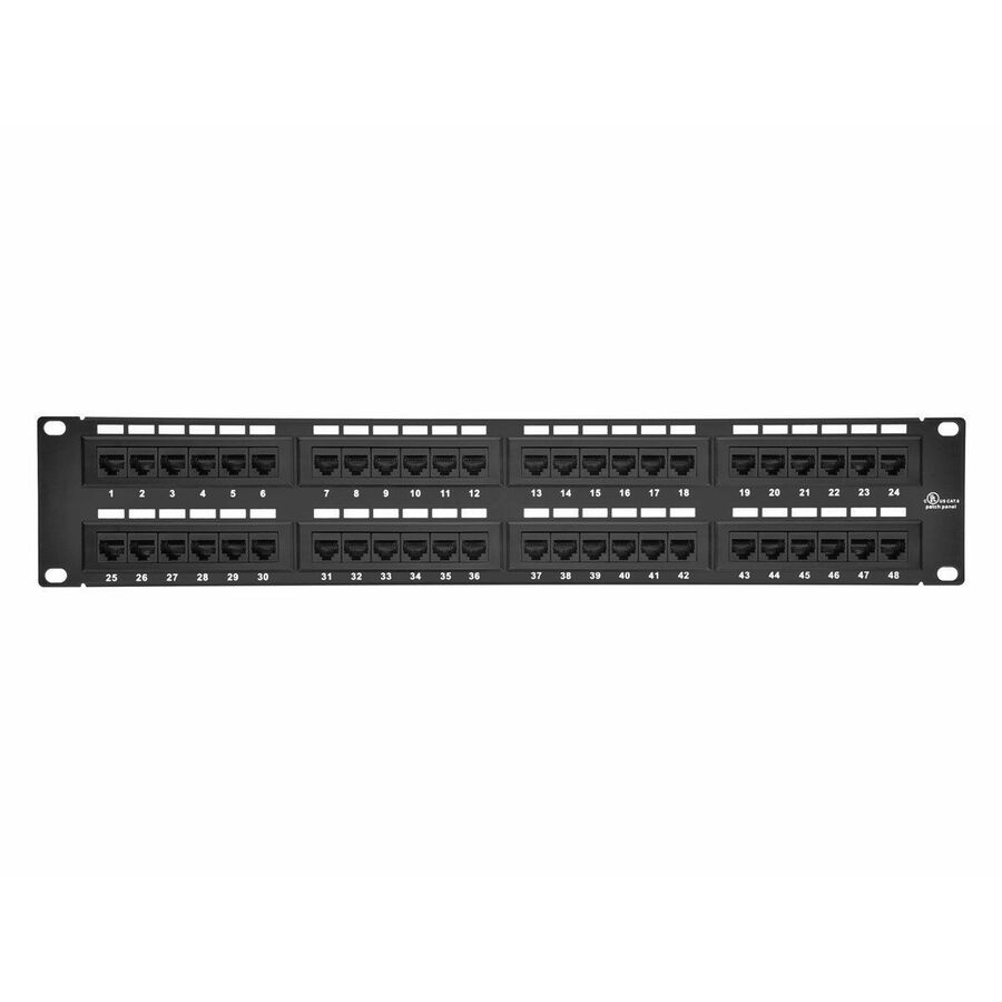 Monoprice 48-port Cat6 Patch Panel, 110 Type (568A/B Compatible)