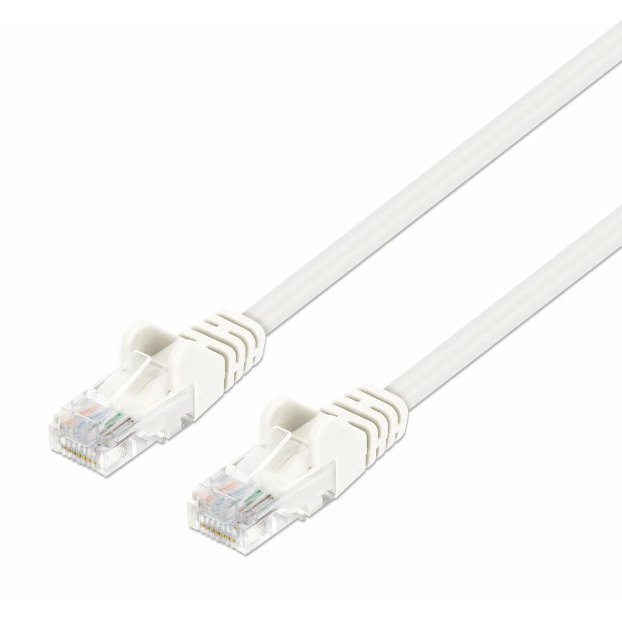 Intellinet Cat6 U/UTP Slim Network Patch Cable, 3 ft., White