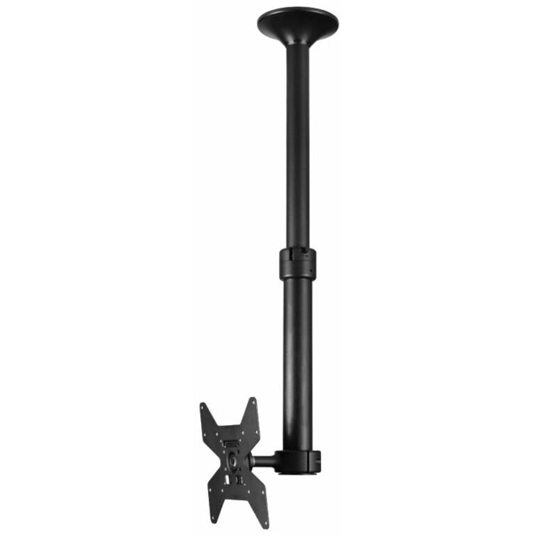 Atdec ceiling mount for medium display, short pole - Loads up to 55lb - Black - VESA 200x200