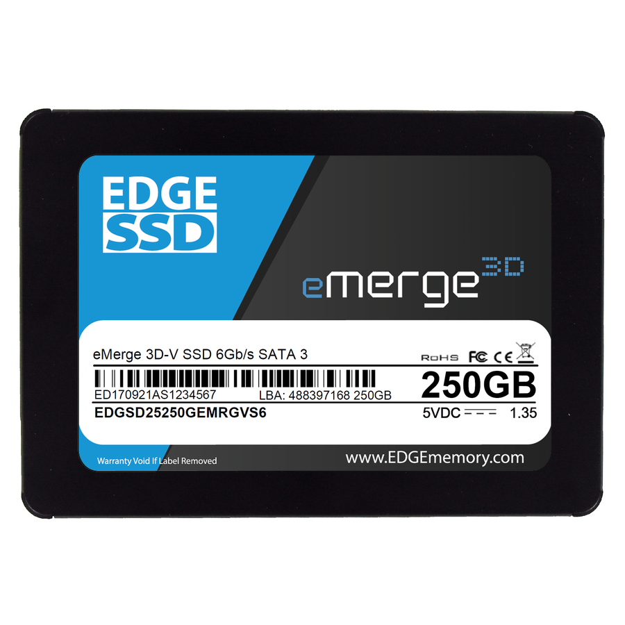 EDGE eMerge 3D-V 250 GB Solid State Drive - 2.5" Internal - SATA (SATA/600)