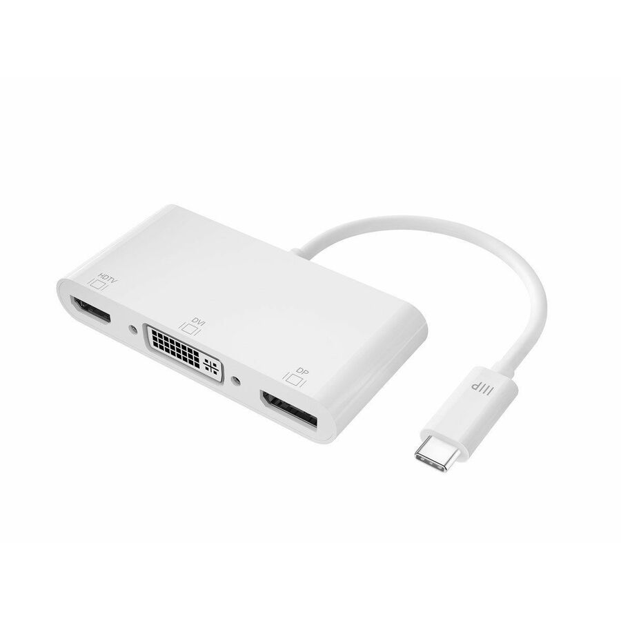 Monoprice USB-C to 4K DisplayPort HDMI and Single-Link DVI-D Passive Adapter