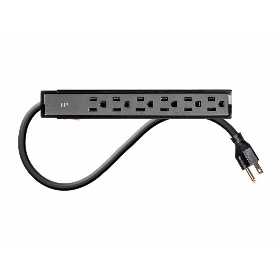 Monoprice Obsidian 15873 6-Outlets Surge Suppressor/Protector
