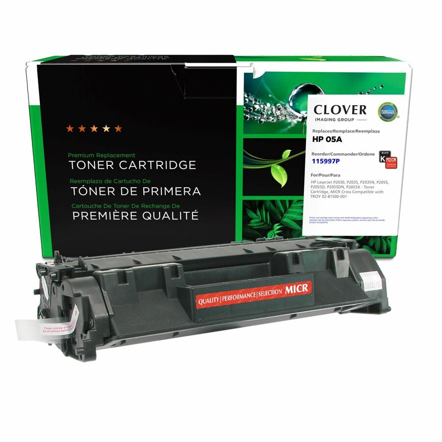Clover Imaging Remanufactured MICR Toner Cartridge for HP CE505A, TROY 02-81500-001
