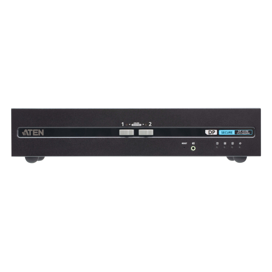ATEN 2-Port USB DisplayPort Dual Display Secure KVM Switch (PSD PP v4.0 Compliant)