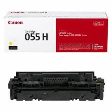 Canon 055H Original High Yield Laser Toner Cartridge - Yellow - 1 Pack