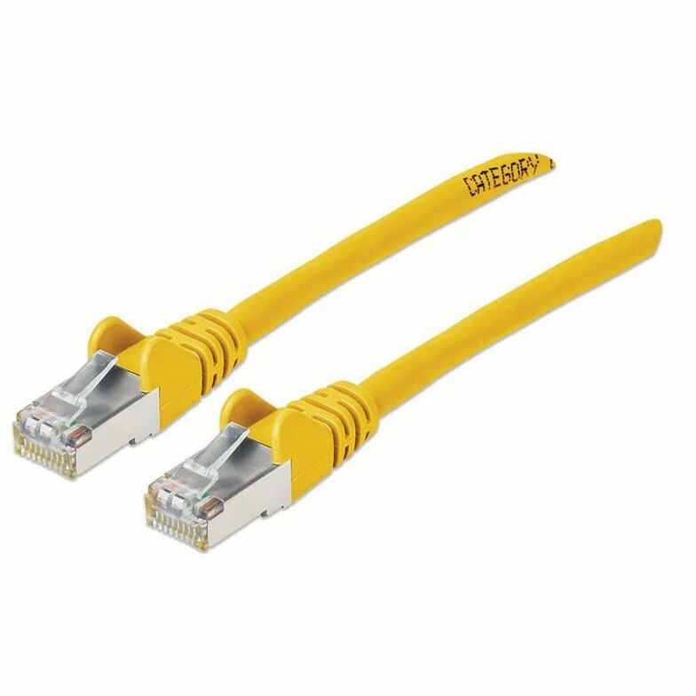 Intellinet Cat6a S/FTP Network Patch Cable, 1 ft., Yellow