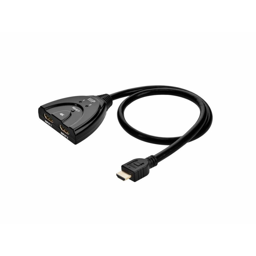Monoprice Blackbird 4K60 2x1 Video Switch with HDMI Pigtail, HDCP 2.2